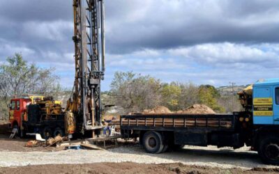 New borehole drilling work underway