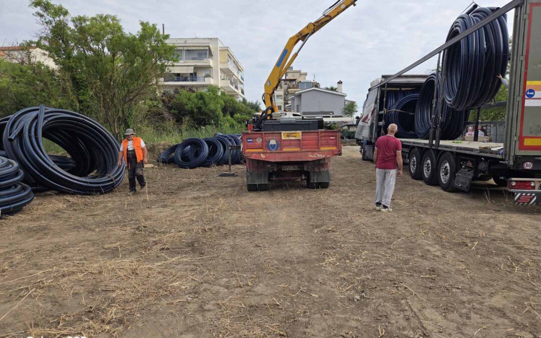 Ξεκίνησε το μεγάλο έργο αντικατάστασης του δικτύου ύδρευσης σε Νέους Επιβάτες και Αγία Τριάδα – Ένα έργο που δεν έμεινε στα λόγια!